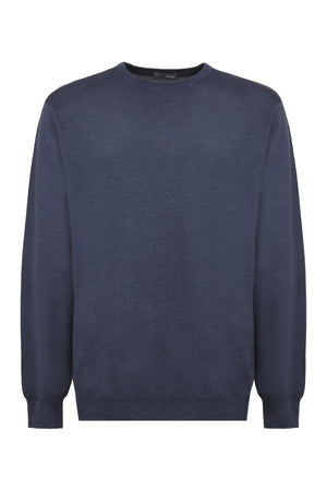 Crew-neck wool sweater-0